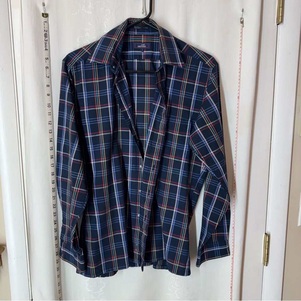 Vintage Carl Michaels Men's Plaid Shirt